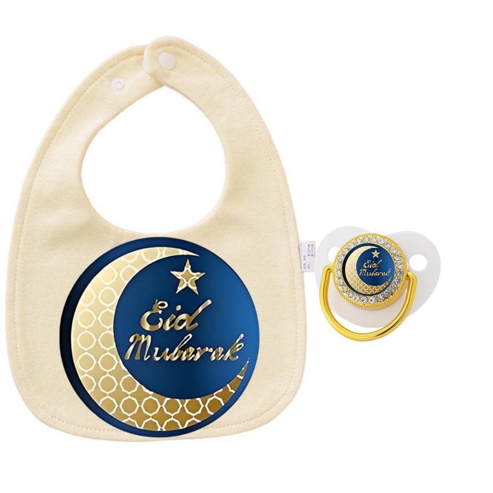 Silicone Baby Bibs - Set de Babero y Chupete con