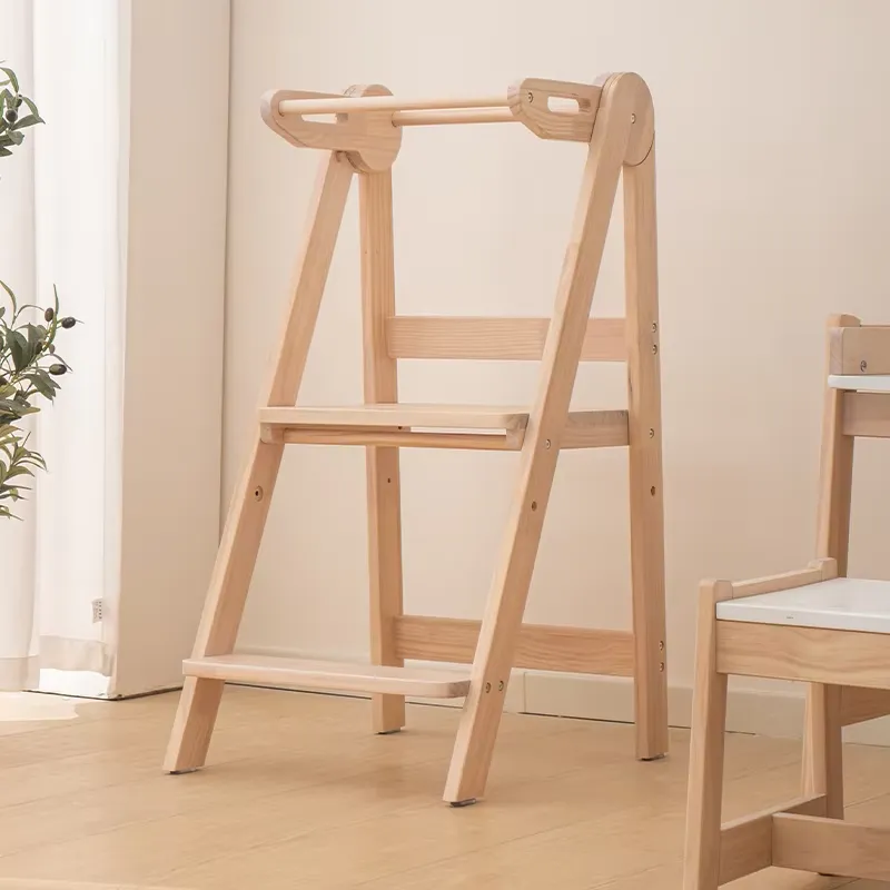 Toddler Learning Tower - Taburete de madera con forma de