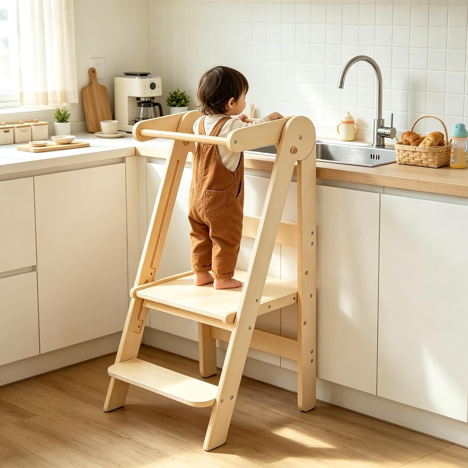 Toddler Learning Tower - Torre Plegable para Niños Pequeños, Taburete