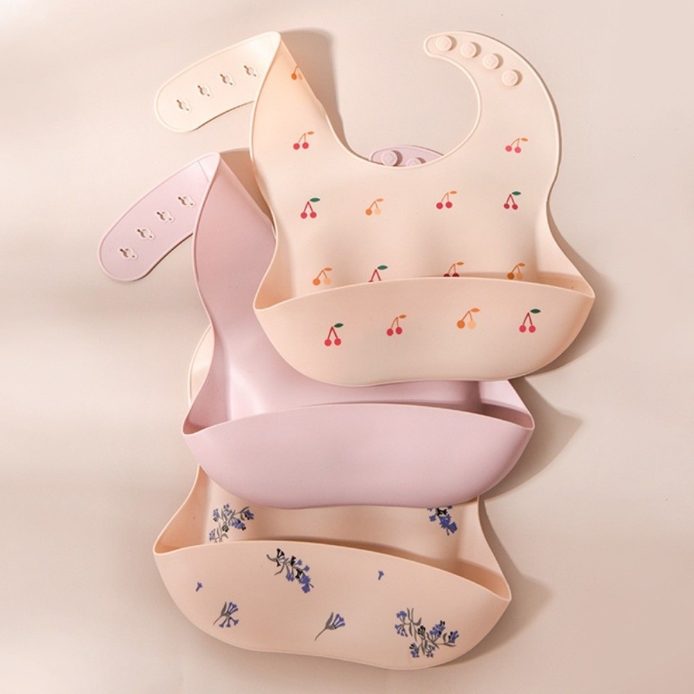 Silicone Baby Bibs - Nuevo Babero de Silicona para Bebés,