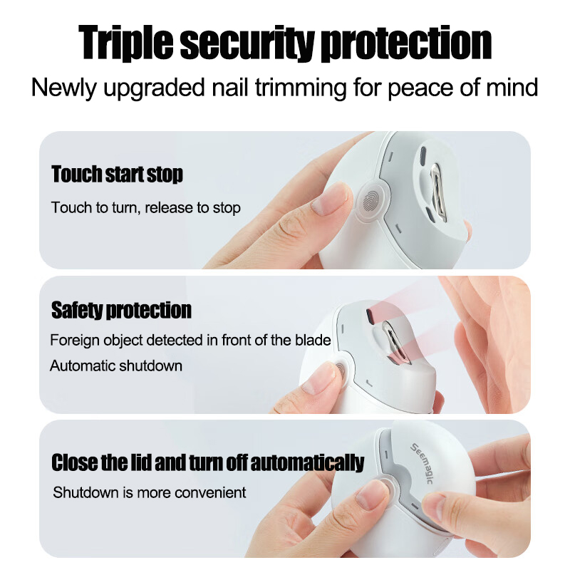 Seemagic Actualización de cort - Baby Nail Trimmer Electric reseña y precio
