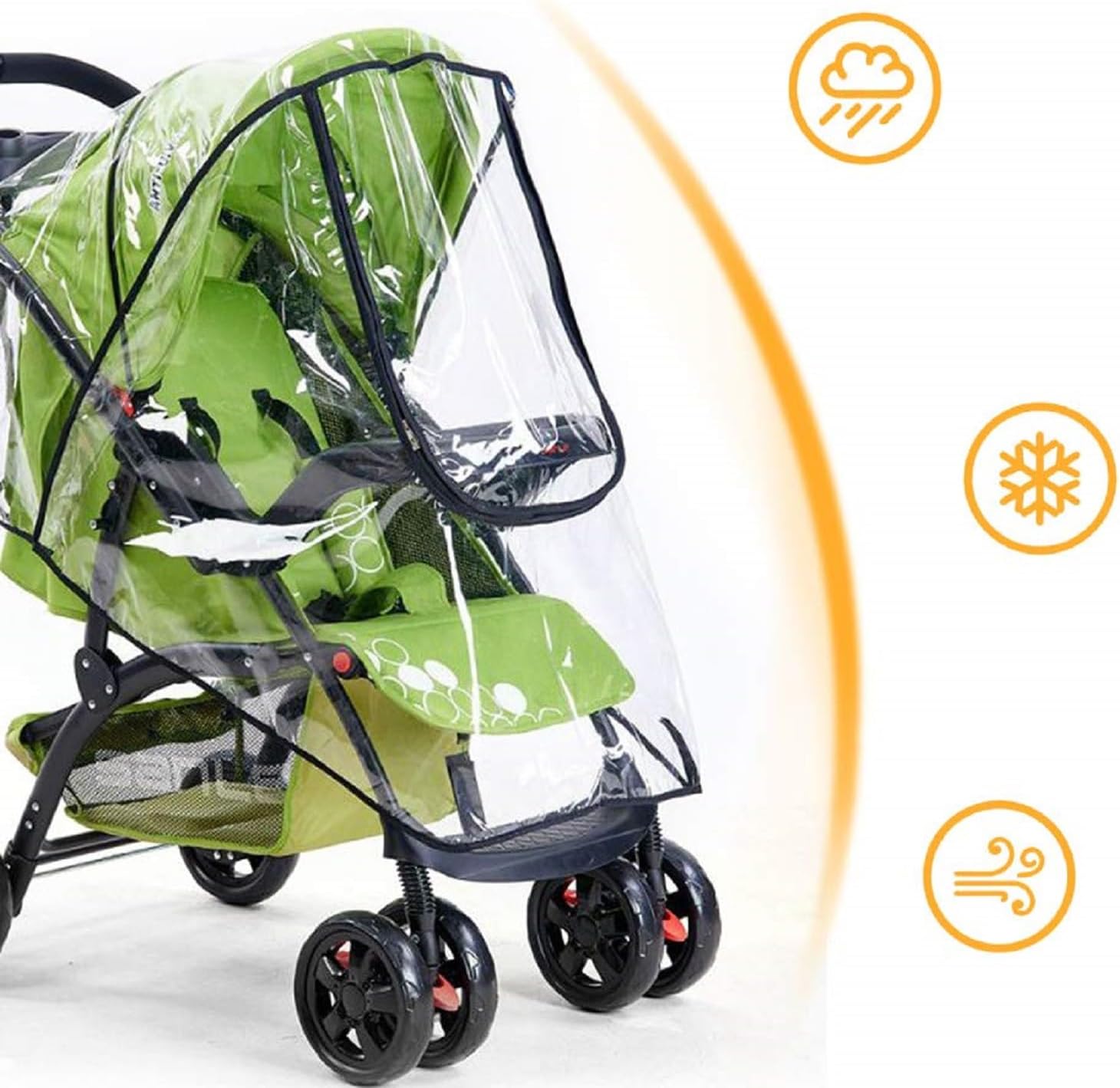 Cubierta de lluvia para cochec - Stroller Rain Cover reseña y precio