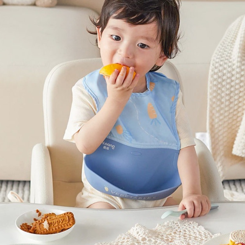 Babero impermeable para niños, - Silicone Baby Bibs reseña y precio