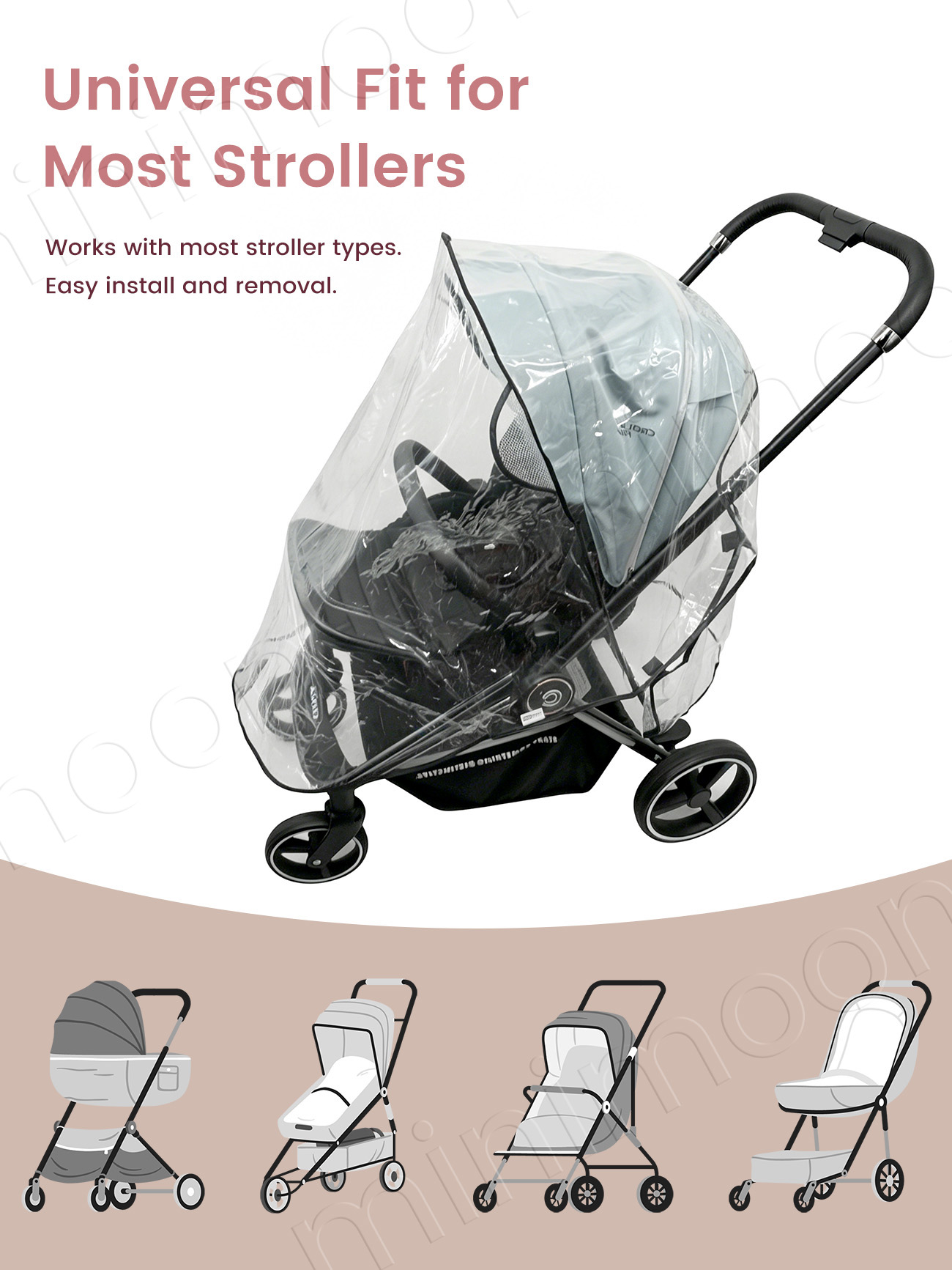Cubierta Impermeable Universal - Stroller Rain Cover reseña y precio