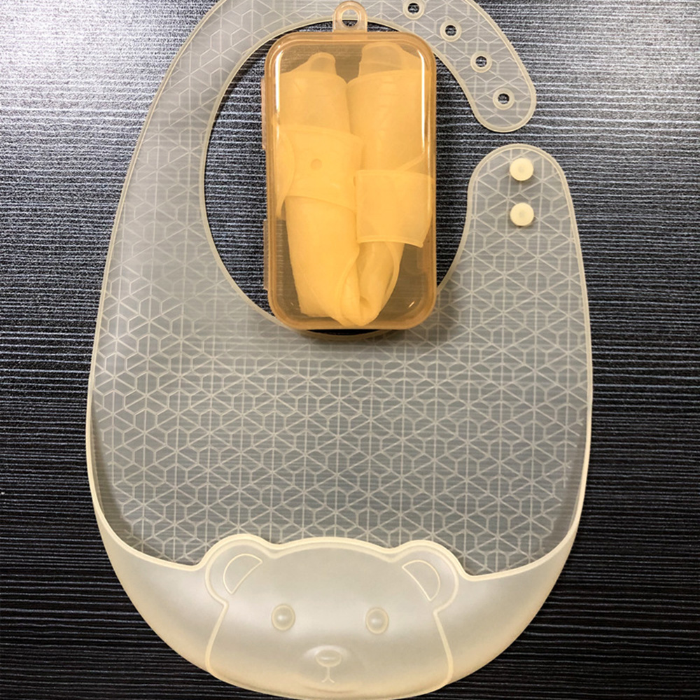 Babero para comer para bebé, b - Silicone Baby Bibs reseña y precio