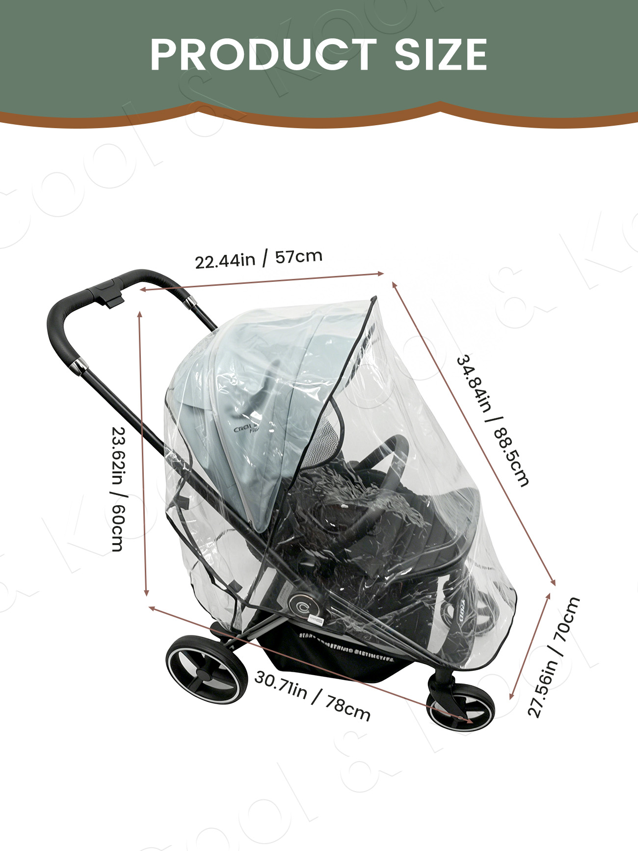 Funda Impermeable y Cortavient - Stroller Rain Cover reseña y precio