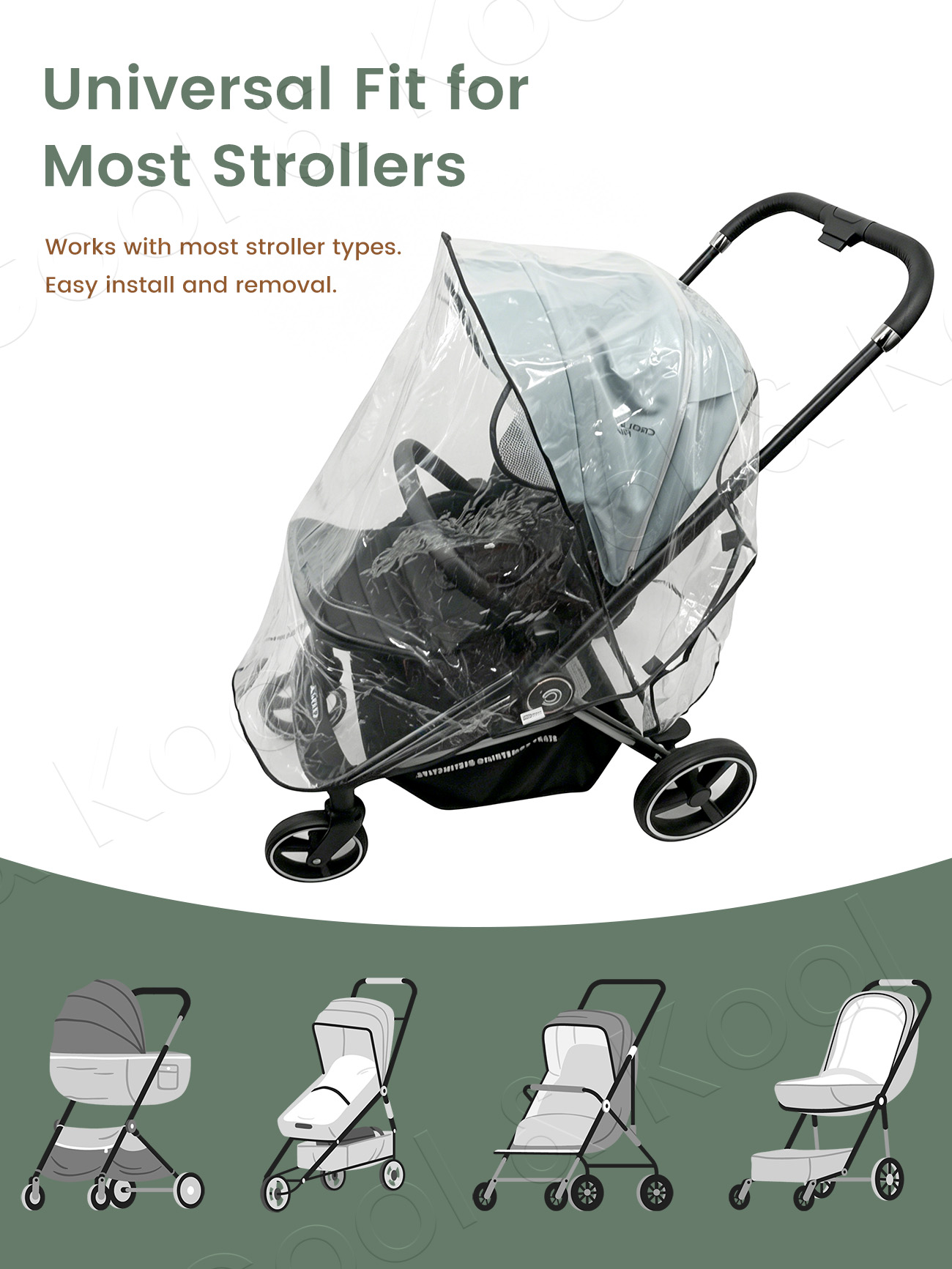 Funda Impermeable y Cortavient - Stroller Rain Cover reseña y precio