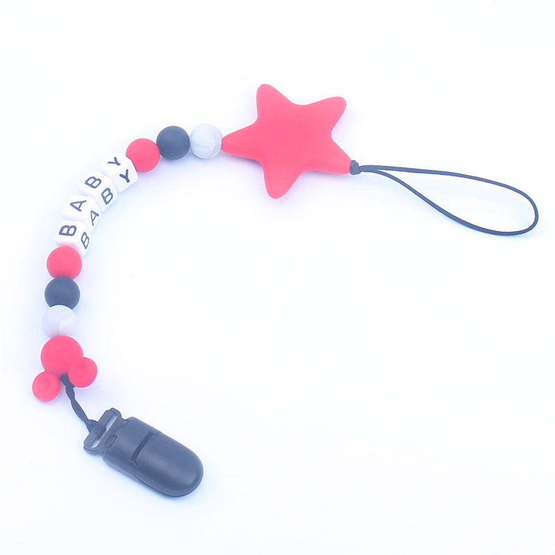 Clips de chupete con nombre pe - Baby Teethers reseña y precio