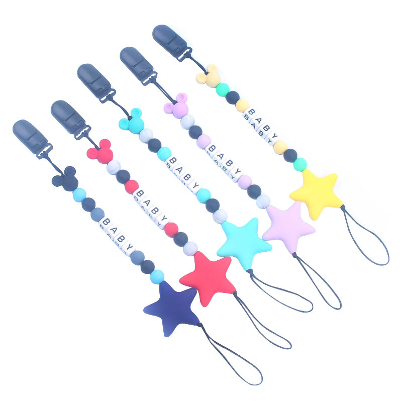 Clips de chupete con nombre pe - Baby Teethers reseña y precio
