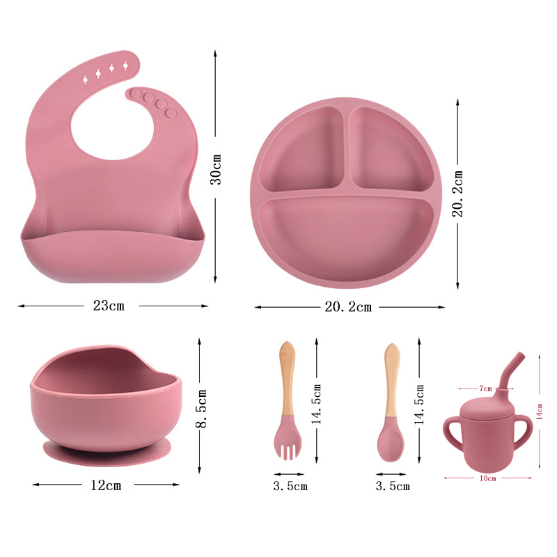 Juego de vajilla de silicona p - Silicone Baby Bibs reseña y precio