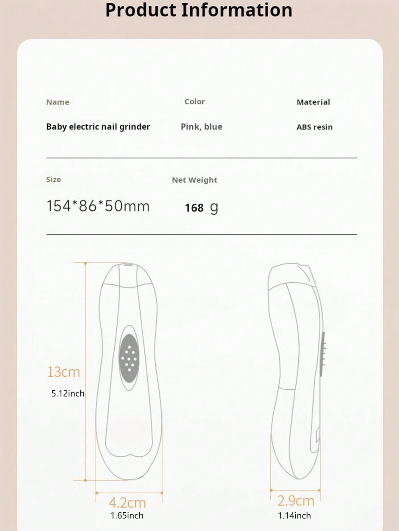 Cortauñas Eléctrico 6 en 1 par - Baby Nail Trimmer Electric reseña y precio