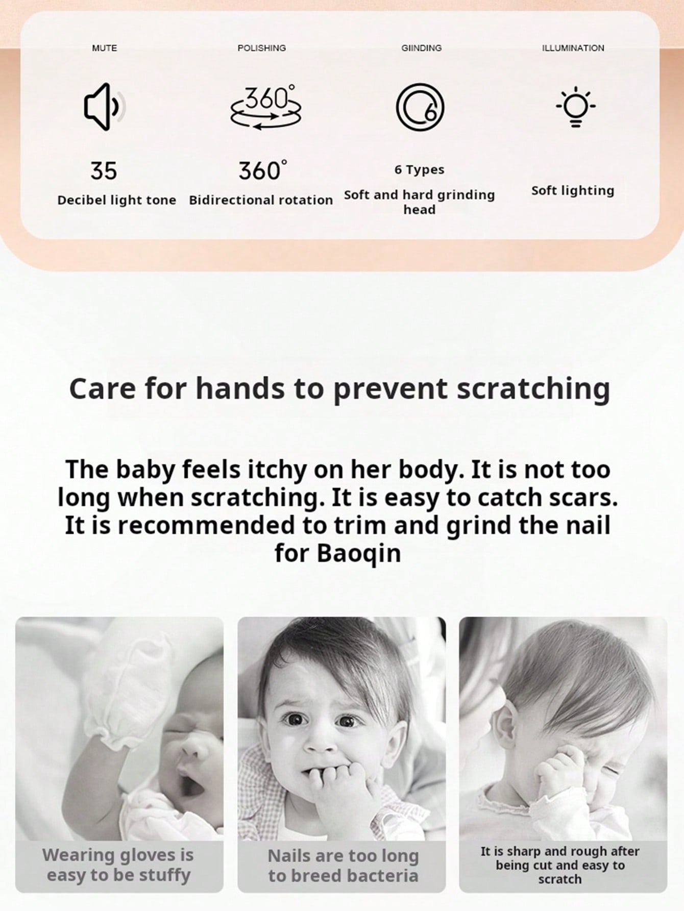 Cortauñas Eléctrico 6 en 1 par - Baby Nail Trimmer Electric reseña y precio