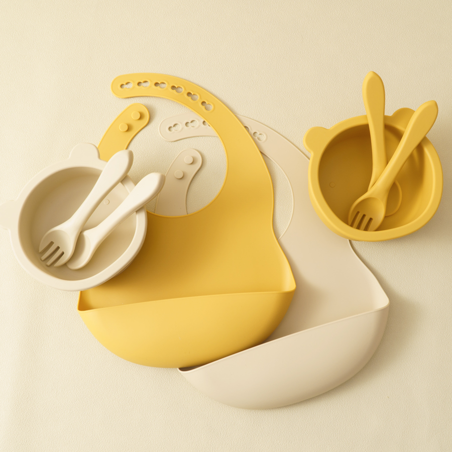 Vajilla de silicona para niños - Silicone Baby Bibs reseña y precio