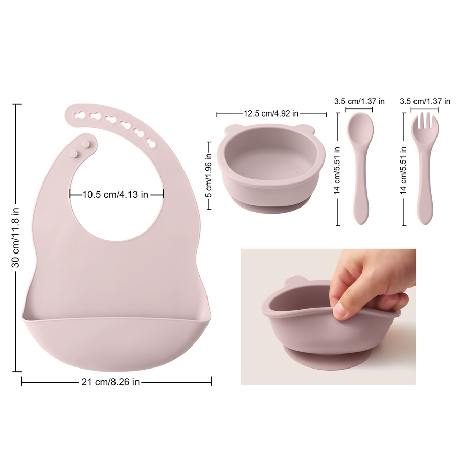 Vajilla de silicona para niños - Silicone Baby Bibs reseña y precio